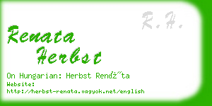 renata herbst business card